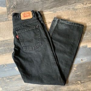 (10) Levi’s 550 Black Jeans